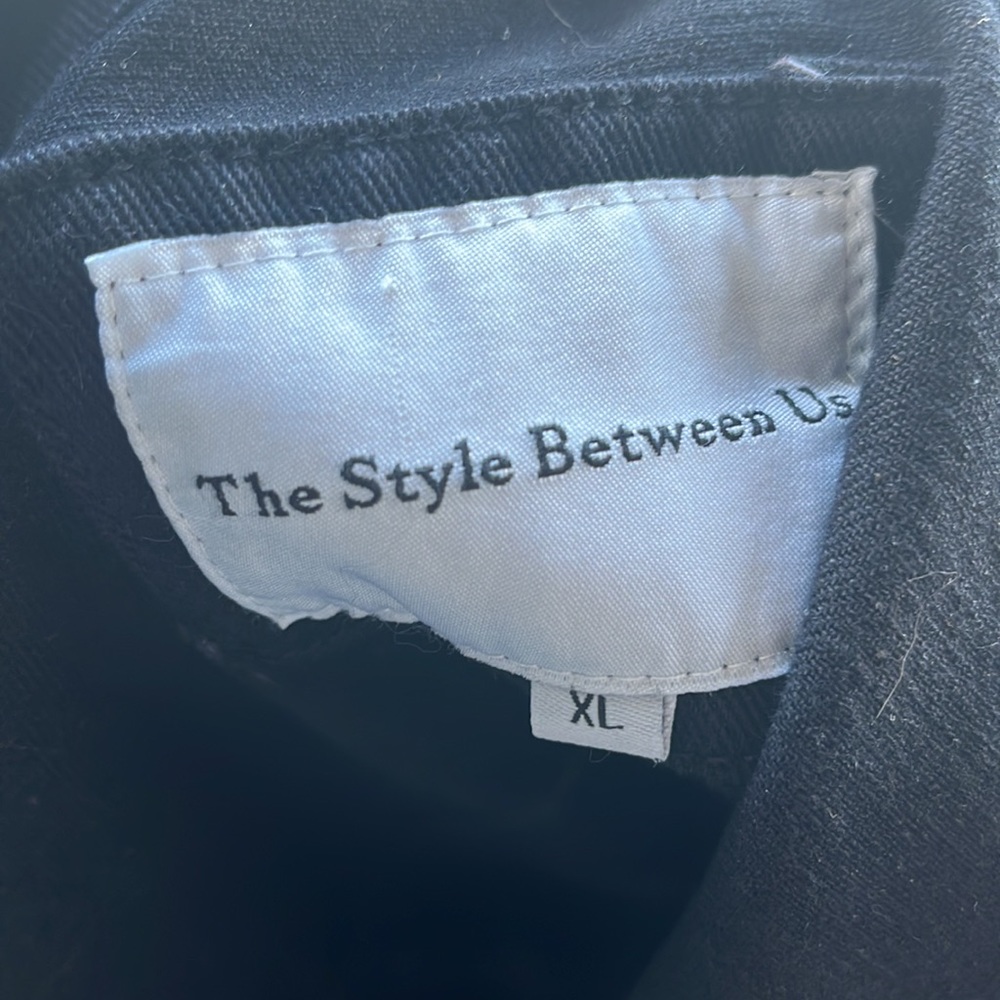 The style between us black fringe shirt/jacket xl - Picture 5 of 7